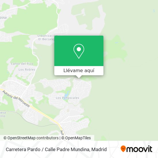 Mapa Carretera Pardo / Calle Padre Mundina
