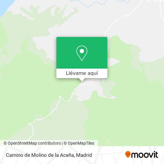 Mapa Camino de Molino de la Aceña