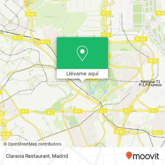 Mapa Claravia Restaurant