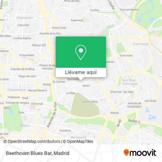 Mapa Beethoven Blues Bar