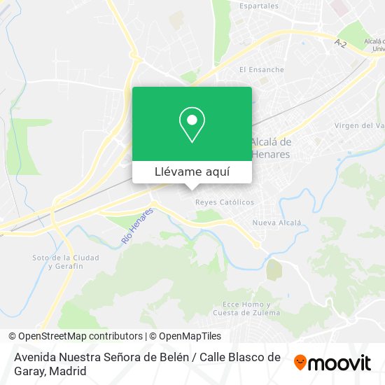 Mapa Avenida Nuestra Señora de Belén / Calle Blasco de Garay