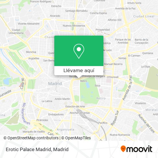 Mapa Erotic Palace Madrid