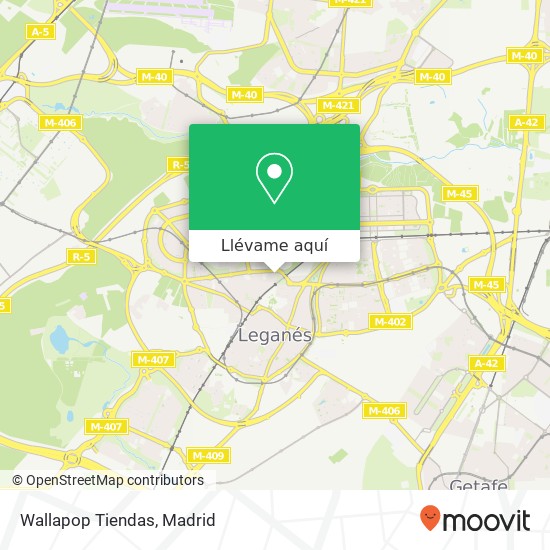 Mapa Wallapop Tiendas