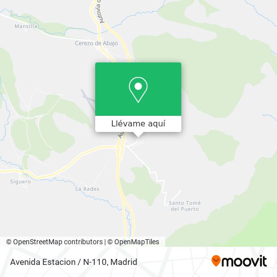 Mapa Avenida Estacion / N-110