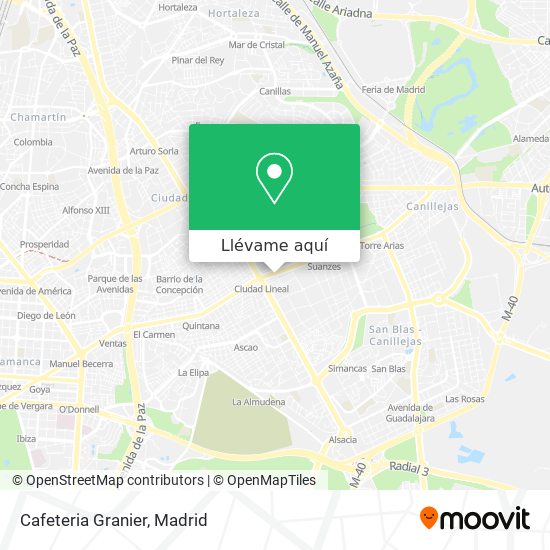 Mapa Cafeteria Granier