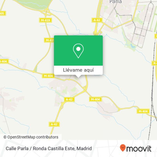 Mapa Calle Parla / Ronda Castilla Este