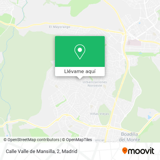 Mapa Calle Valle de Mansilla, 2
