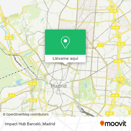 Mapa Impact Hub Barceló