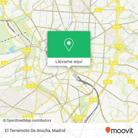 Mapa El Terremoto De Atocha