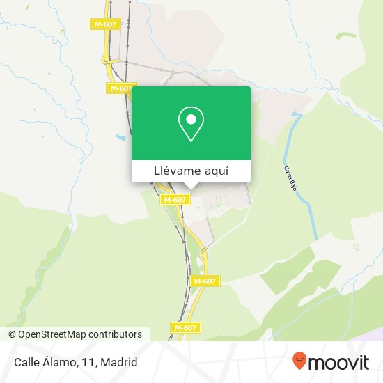 Mapa Calle Álamo, 11