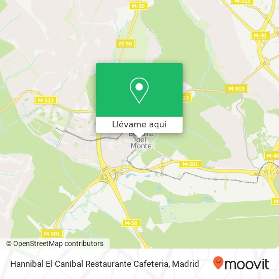 Mapa Hannibal El Caníbal Restaurante Cafeteria