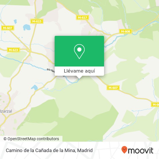 Mapa Camino de la Cañada de la Mina