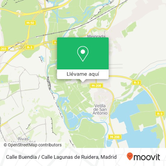 Mapa Calle Buendía / Calle Lagunas de Ruidera