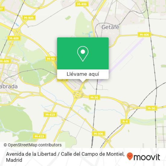 Mapa Avenida de la Libertad / Calle del Campo de Montiel
