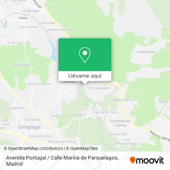 Mapa Avenida Portugal / Calle Marina de Parquelagos