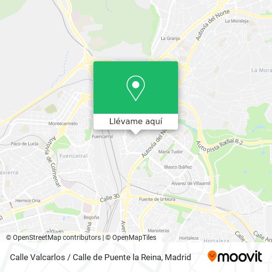 Mapa Calle Valcarlos / Calle de Puente la Reina