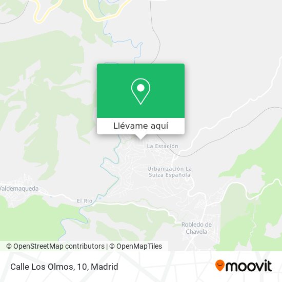 Mapa Calle Los Olmos, 10