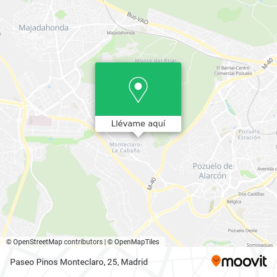 Mapa Paseo Pinos Monteclaro, 25