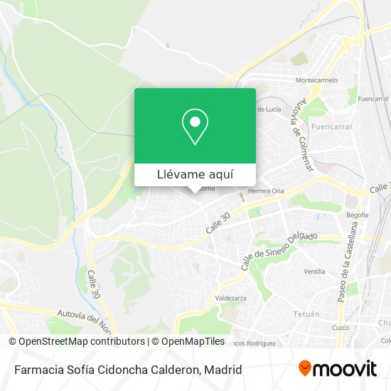 Mapa Farmacia Sofía Cidoncha Calderon