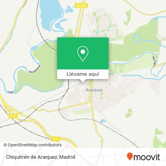 Mapa Chiquitrén de Aranjuez