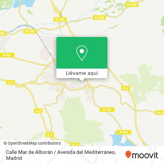 Mapa Calle Mar de Alborán / Avenida del Mediterráneo