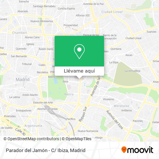 Mapa Parador del Jamón - C/ Ibiza