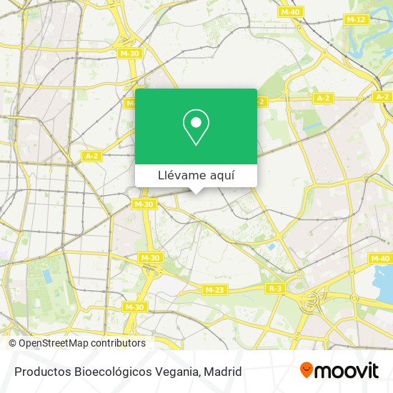 Mapa Productos Bioecológicos Vegania