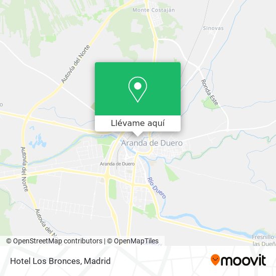 Mapa Hotel Los Bronces