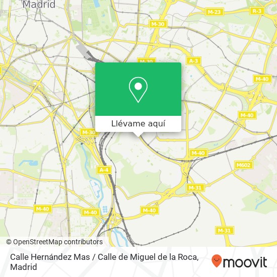 Mapa Calle Hernández Mas / Calle de Miguel de la Roca