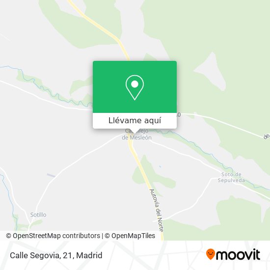 Mapa Calle Segovia, 21