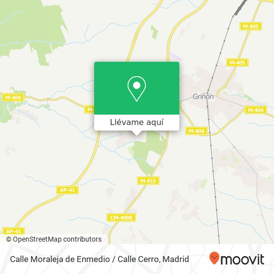 Mapa Calle Moraleja de Enmedio / Calle Cerro