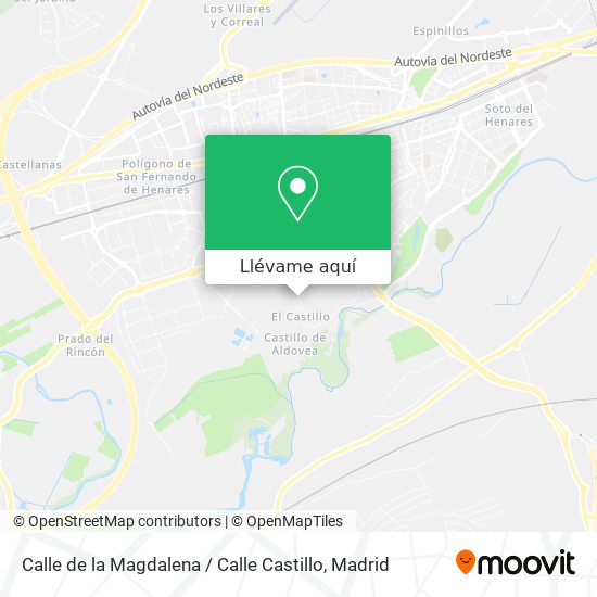 Mapa Calle de la Magdalena / Calle Castillo