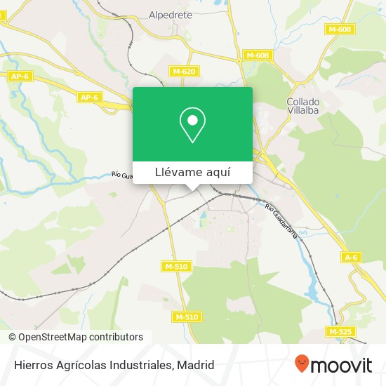 Mapa Hierros Agrícolas Industriales