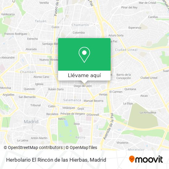 Mapa Herbolario El Rincón de las Hierbas