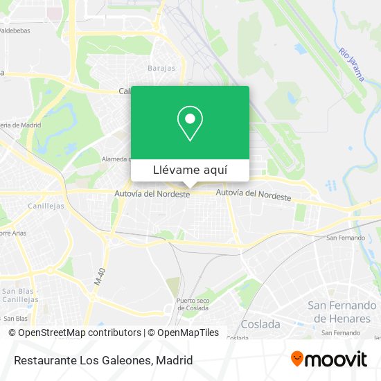 Mapa Restaurante Los Galeones