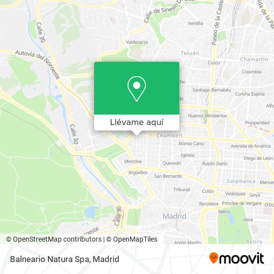 Mapa Balneario Natura Spa