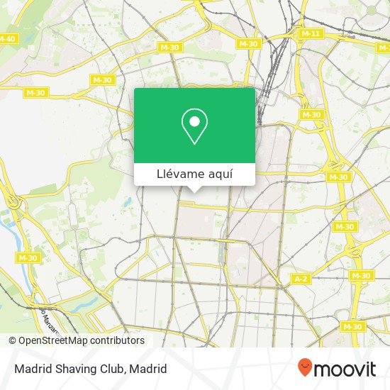 Mapa Madrid Shaving Club