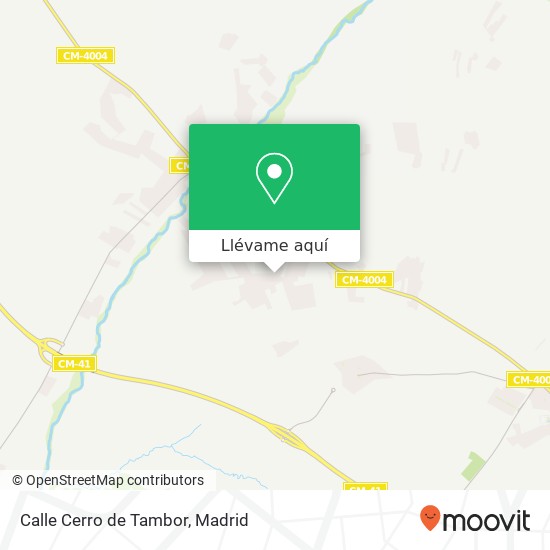 Mapa Calle Cerro de Tambor