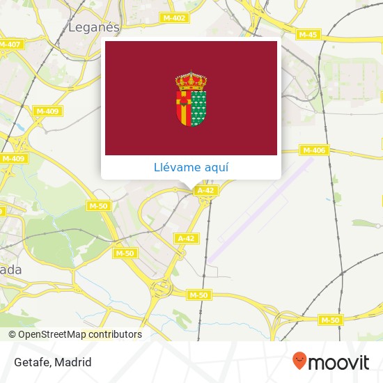 Mapa Getafe