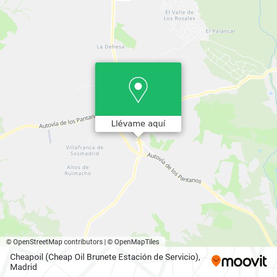 Mapa Cheapoil (Cheap Oil Brunete Estación de Servicio)
