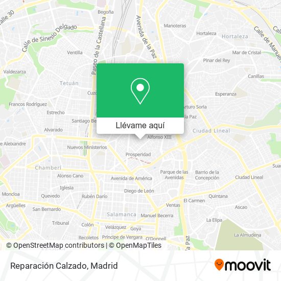 Mapa Reparación Calzado