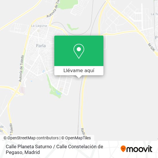 Mapa Calle Planeta Saturno / Calle Constelación de Pegaso