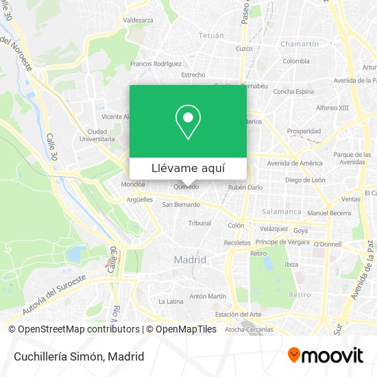 Mapa Cuchillería Simón