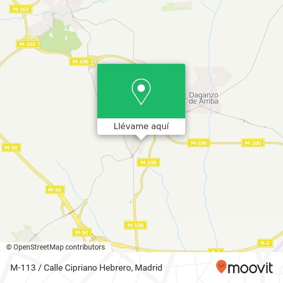 Mapa M-113 / Calle Cipriano Hebrero