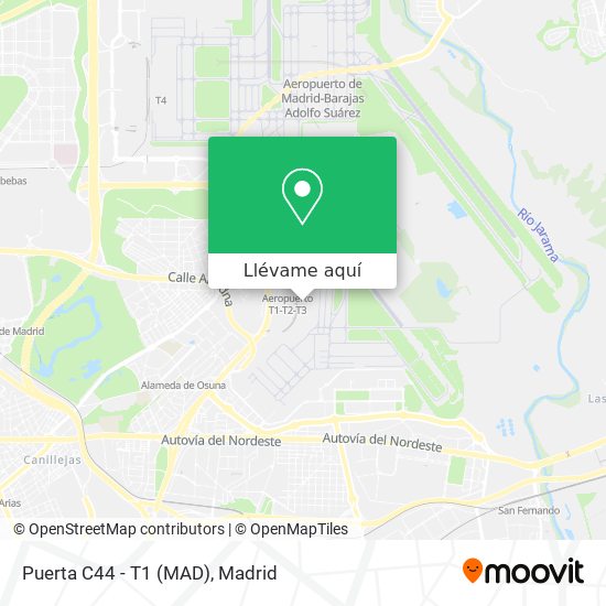 Mapa Puerta C44 - T1 (MAD)
