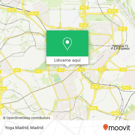 Mapa Yoga Madrid