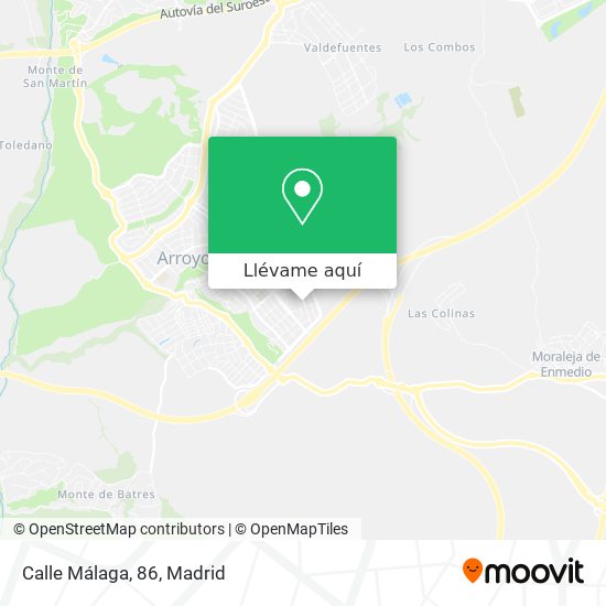 Mapa Calle Málaga, 86
