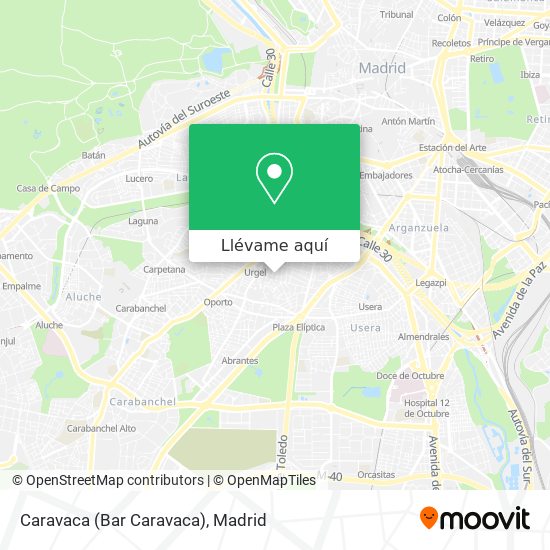 Mapa Caravaca (Bar Caravaca)