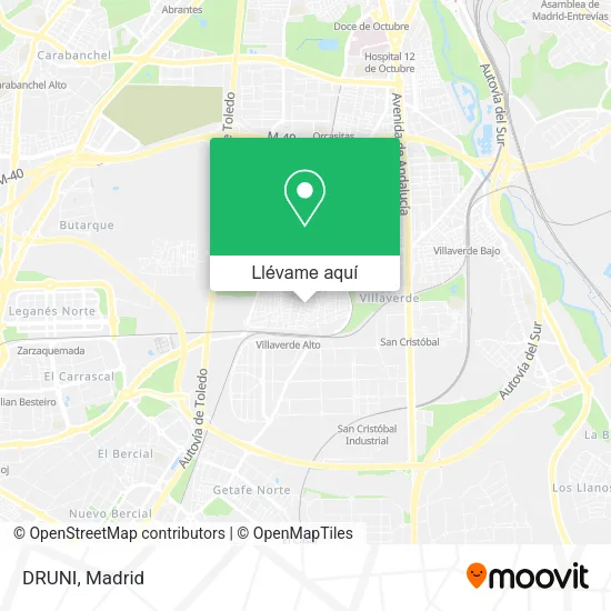 Mapa DRUNI