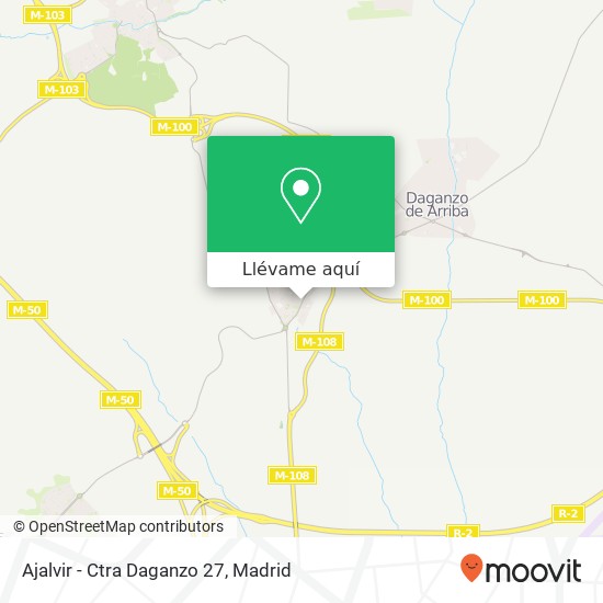 Mapa Ajalvir - Ctra Daganzo 27